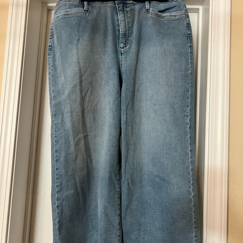 Charter Club Blue Flare Wide Leg Jeans